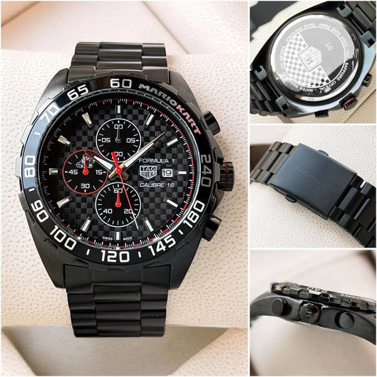 Black Chronograph Watch