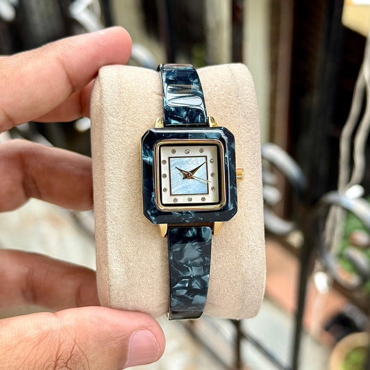 Black White Acrylic Women’s Watch