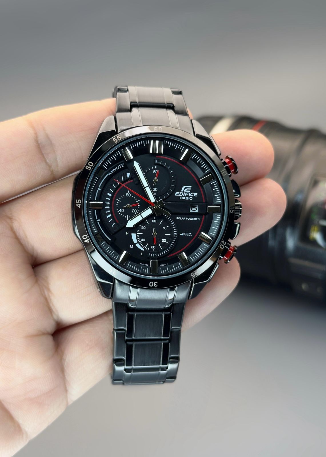 Black Chronograph Watch