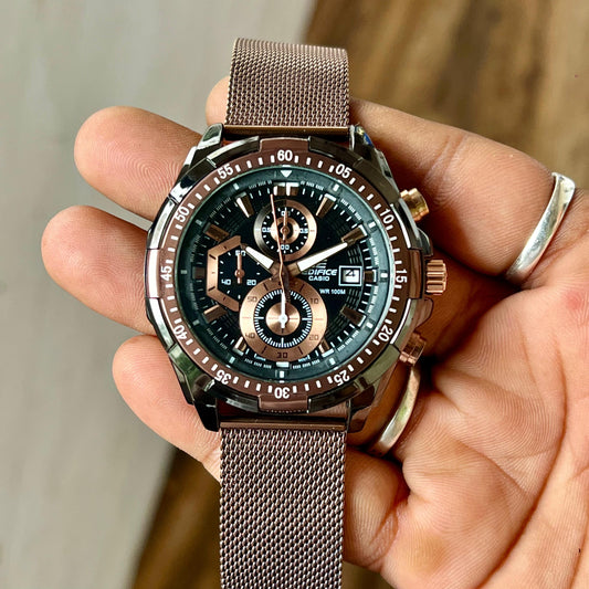 Brown Chronograph Watch