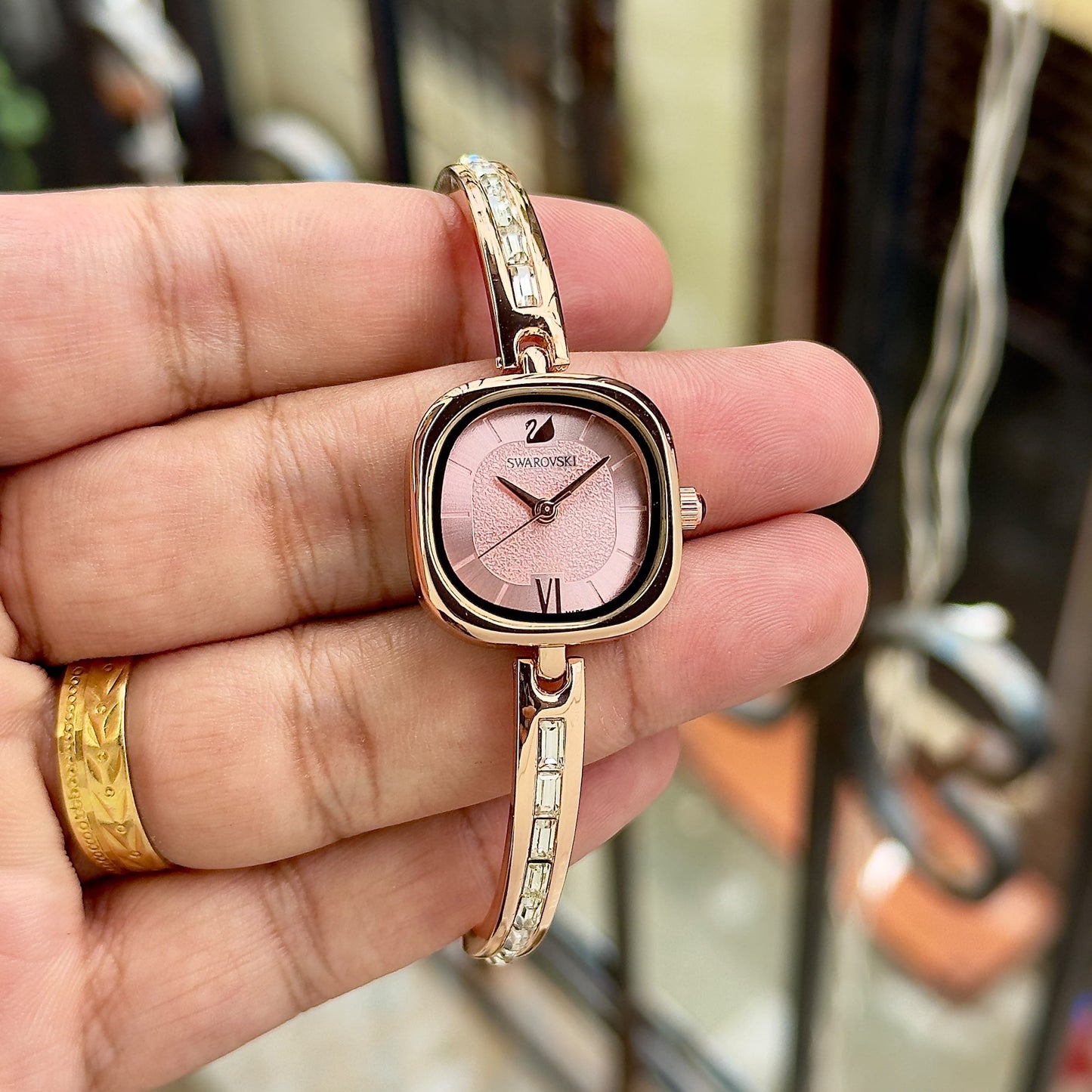 RoseGold Peach Women's Bracelet Watch