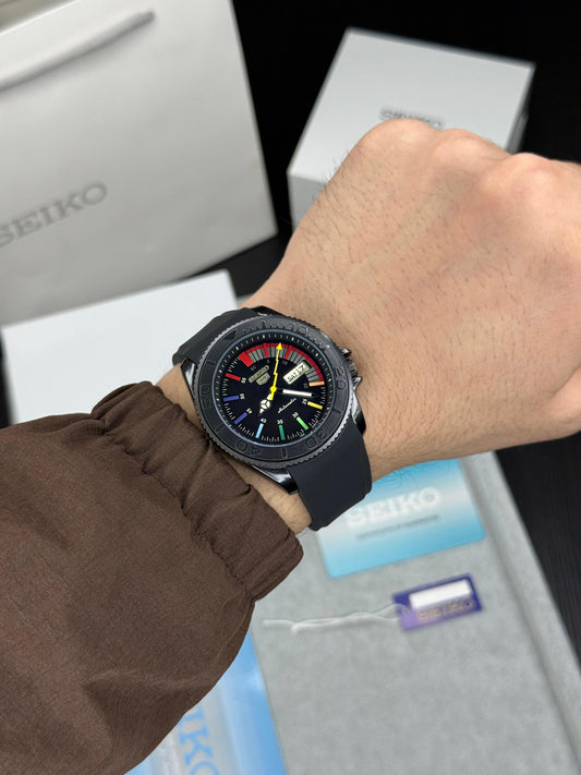 Full Black Automatic Fibre Watch