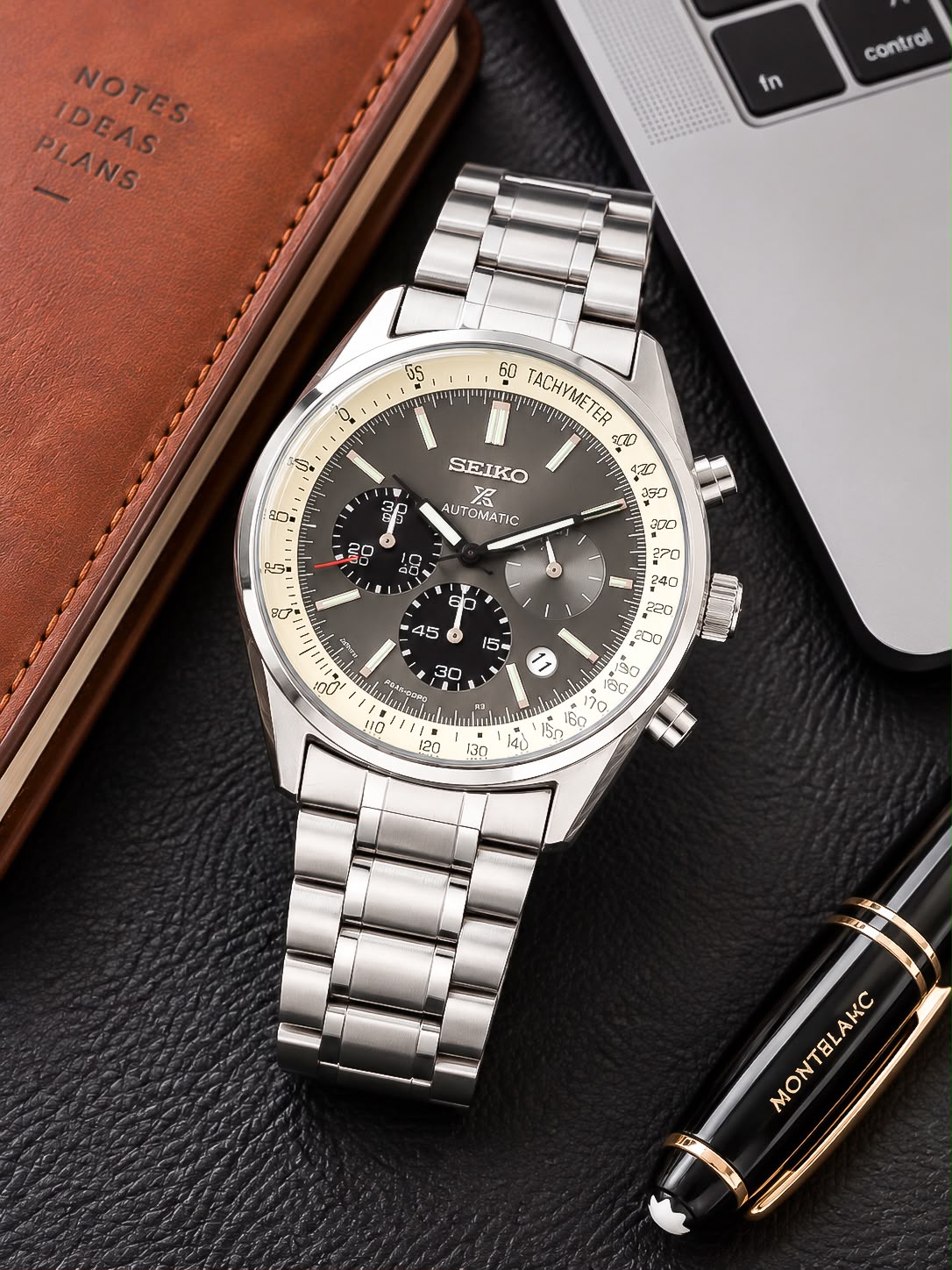 Silver Grey Chronograph Watch