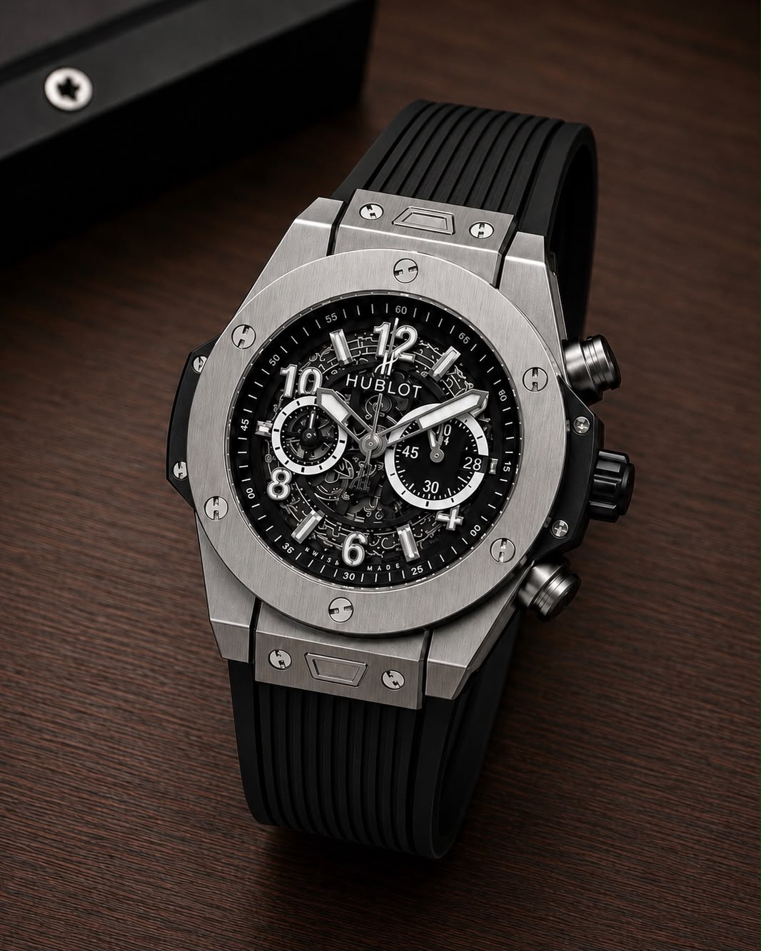 Black Silver Ultra Premium Automatic Watch