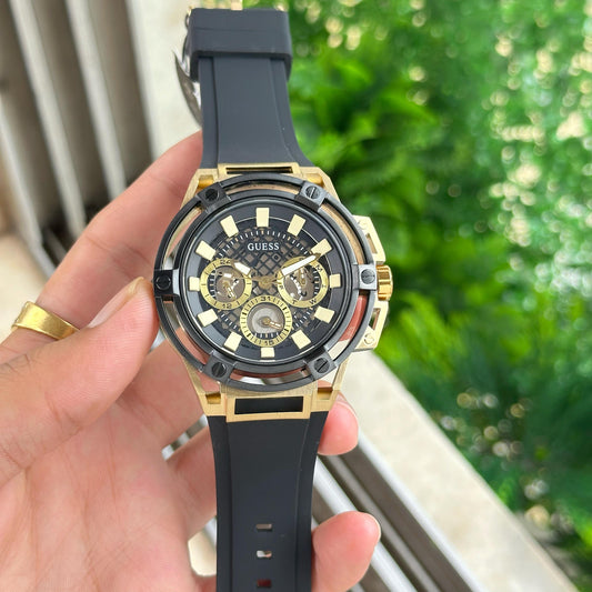 Black Gold Chronograph Watch