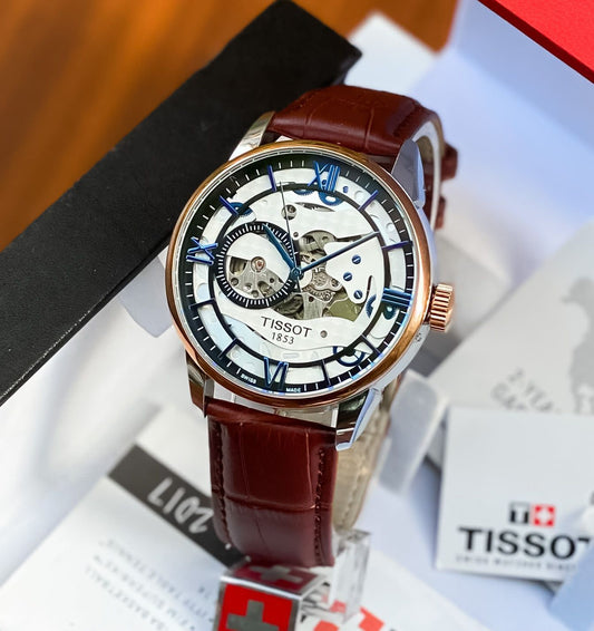 Brown White Automatic Watch
