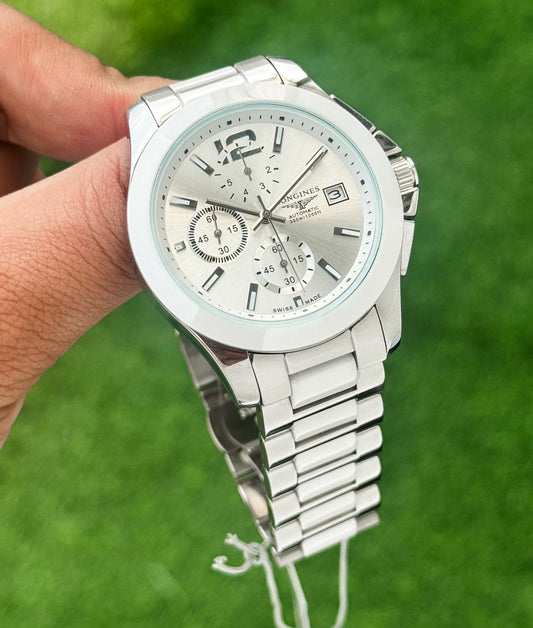 Silver Chronograph Watch