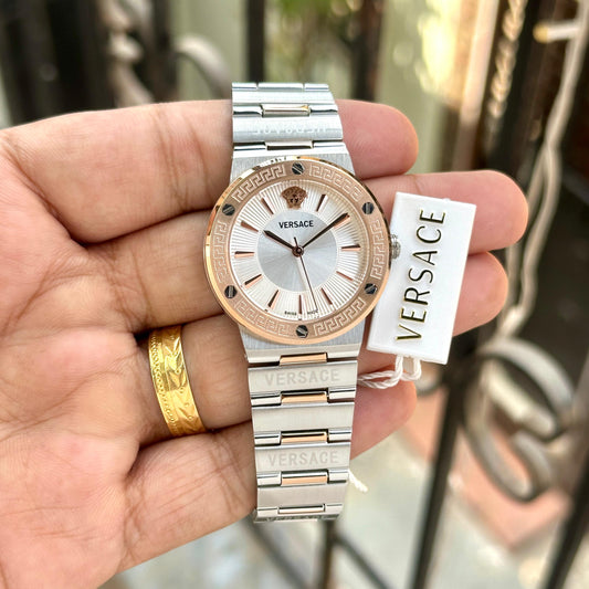 Silver Rose Gold Women's Ultra Premium Watch