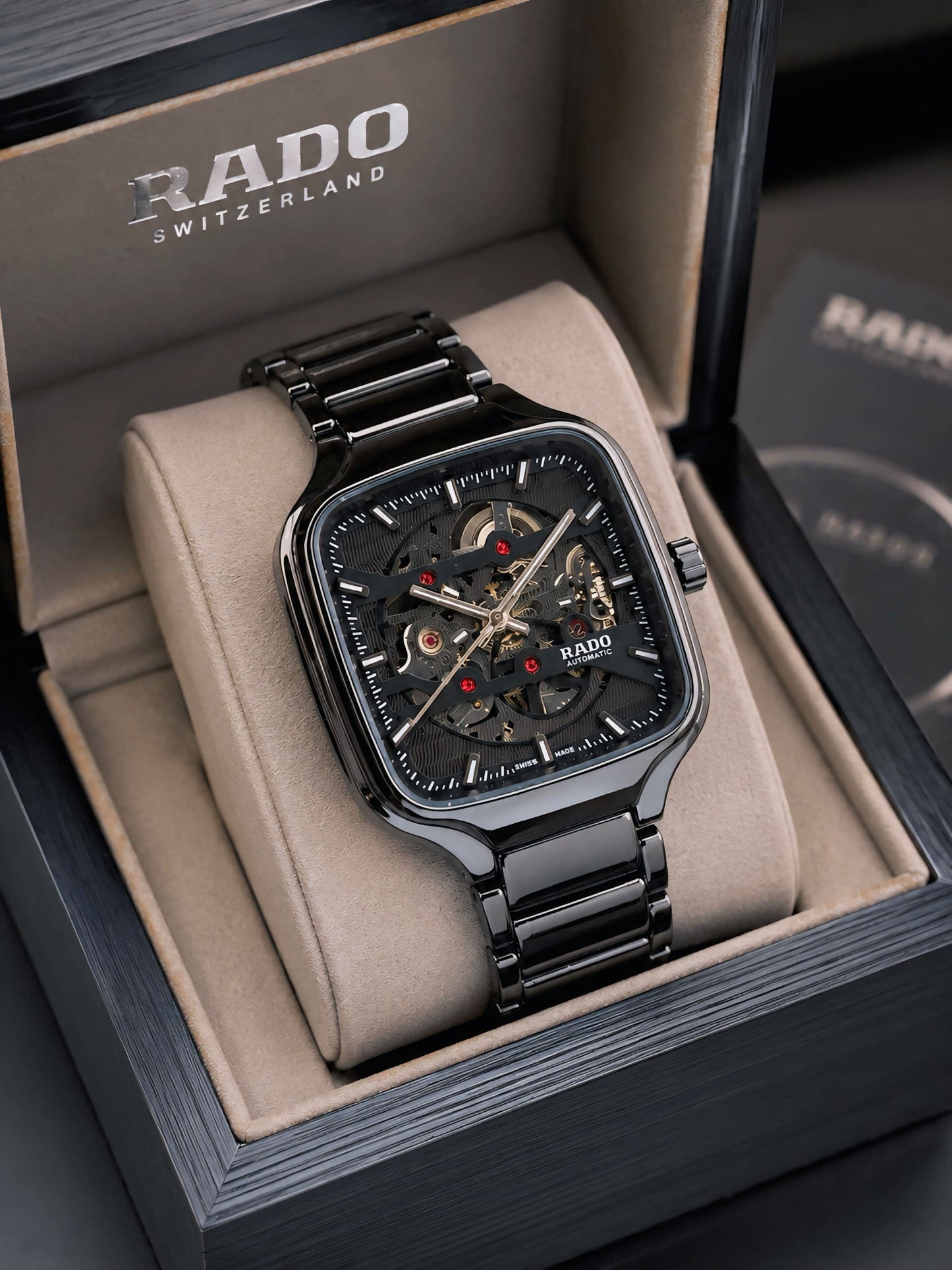 All Black Ceramic Automatic Watch