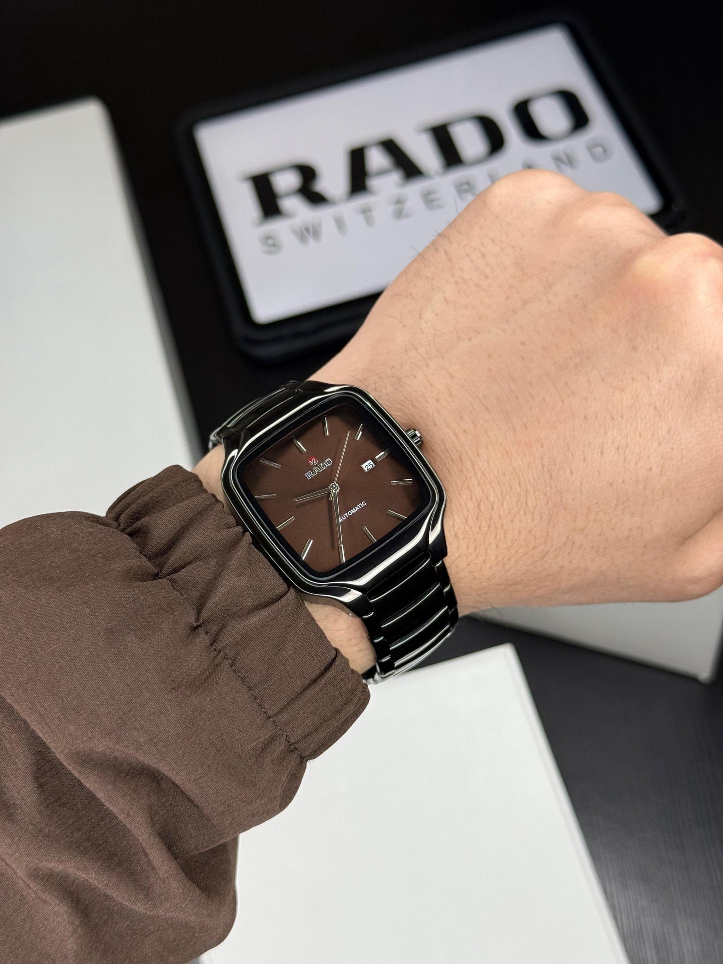 Black Brown Ceramic Watch