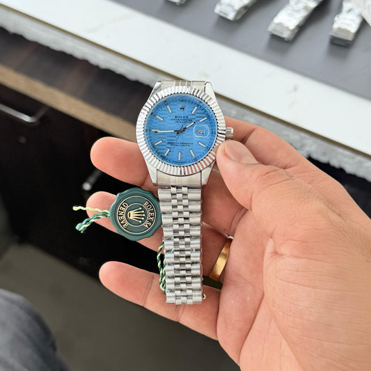 Silver Blue DateJust