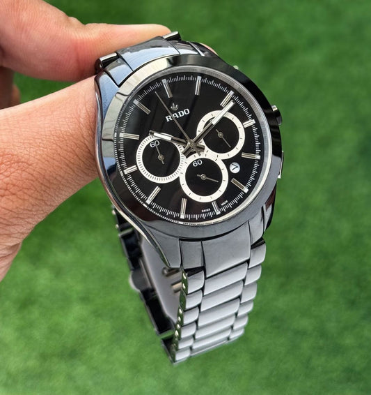 All Black Chronograph Watch