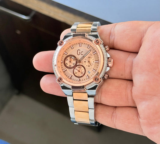 Silver Rose Gold Metal Watch