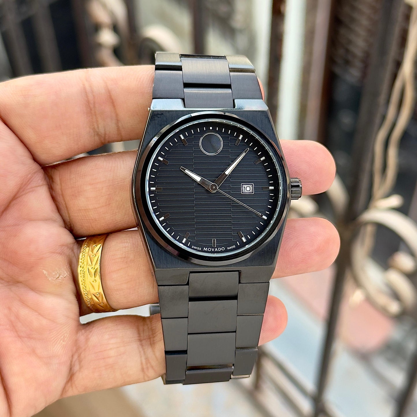Full Black Metal Watch