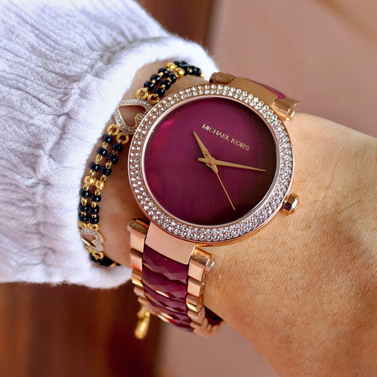 Rose Gold Marun Women's Metal Watch