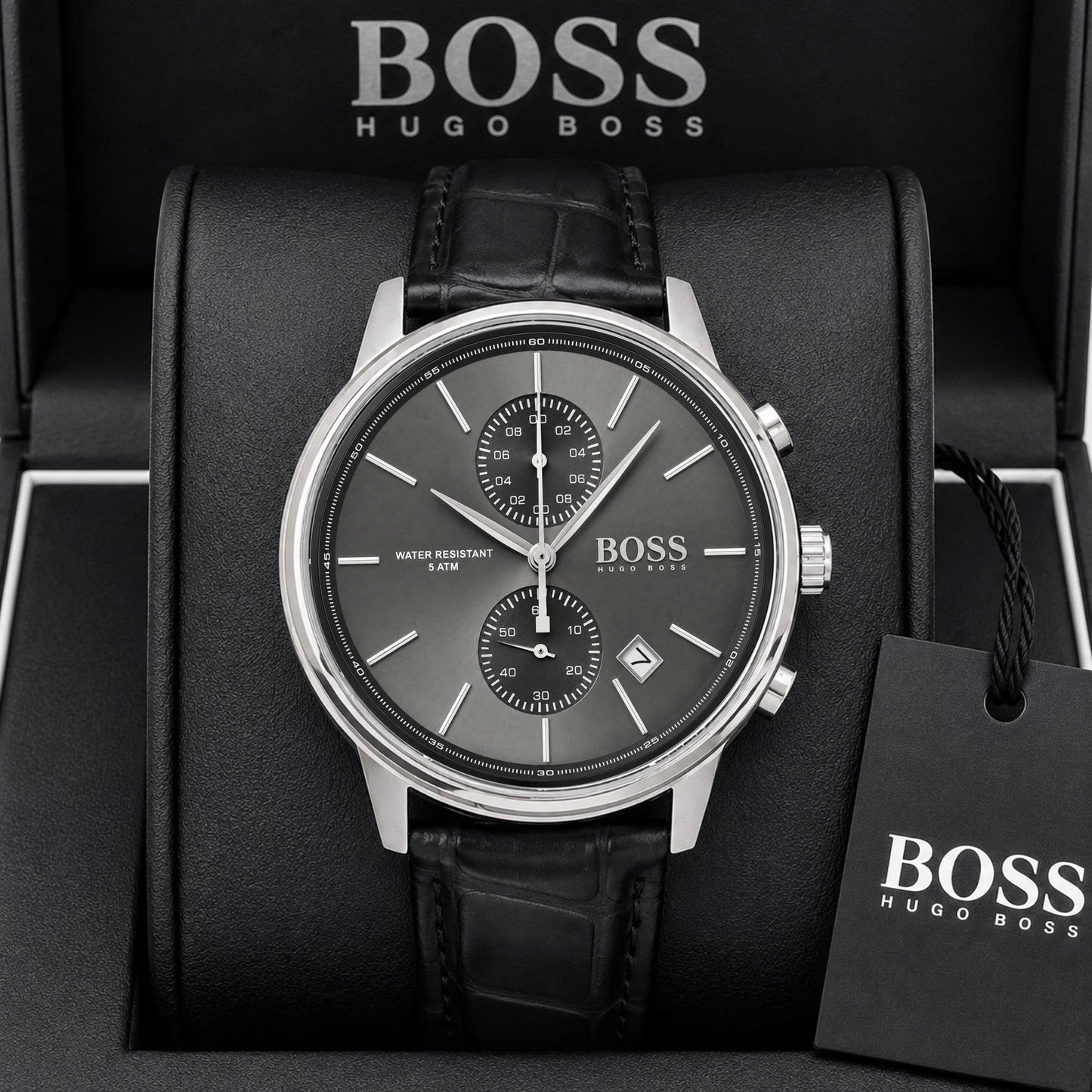 Black Grey Chronograph Watch