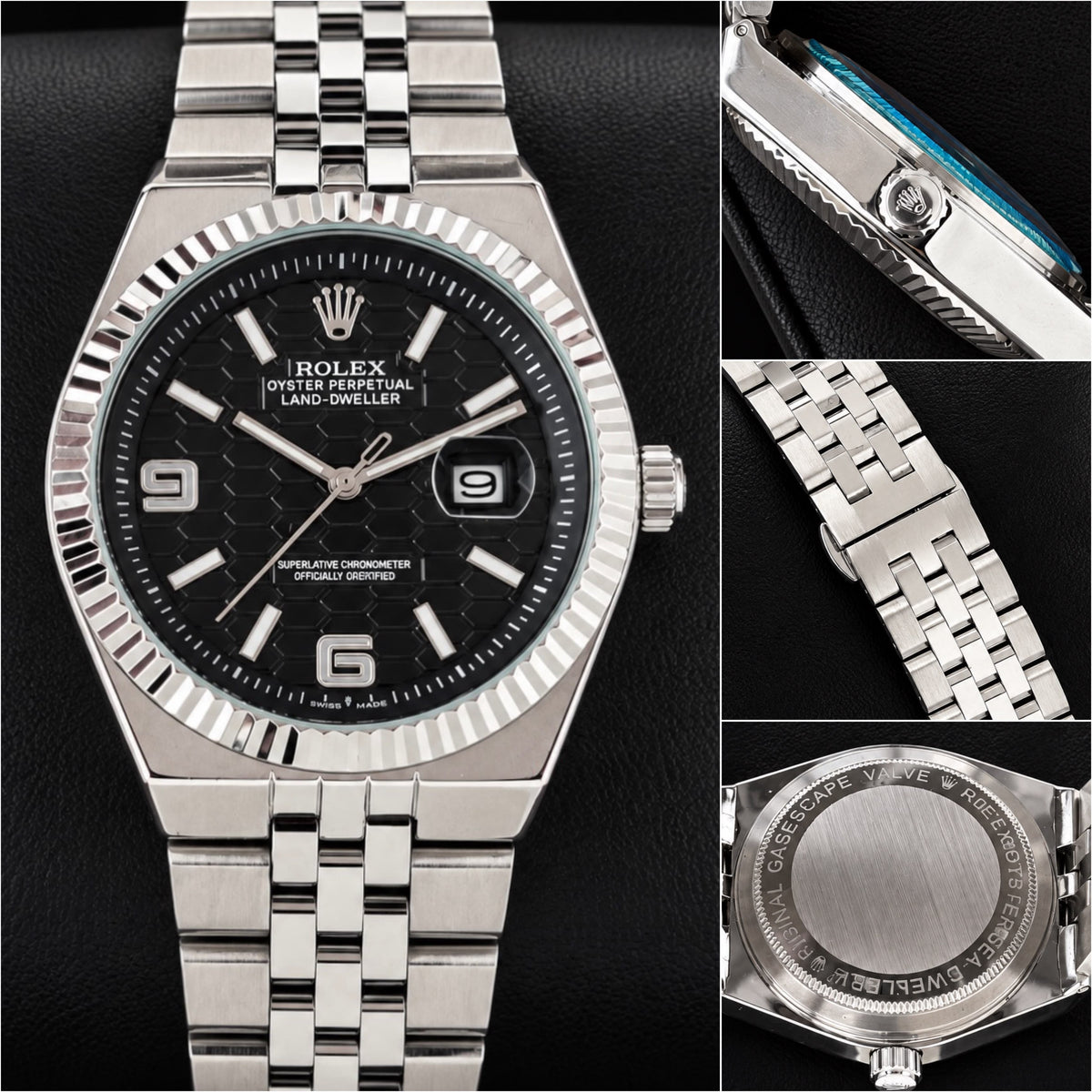 Silver Black Classics Watch