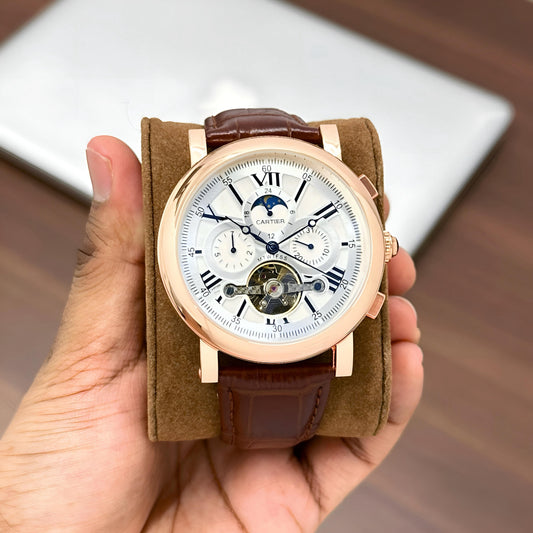 Black White Automatic Watch