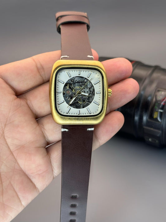 Brown Gold Automatic Watch