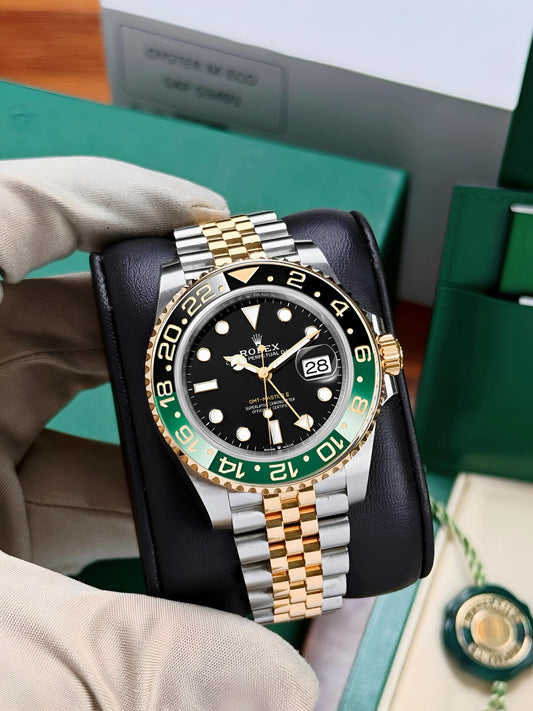 Silver Gold Black Automatic Watch