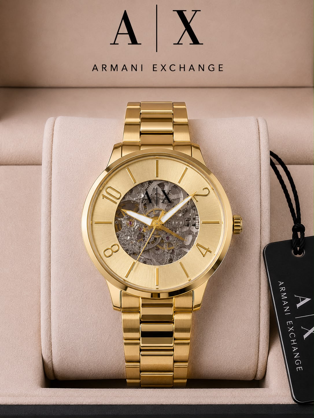 All Gold Open Automatic Watch