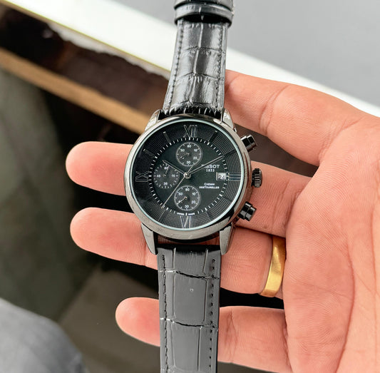All Black Chronograph Watch