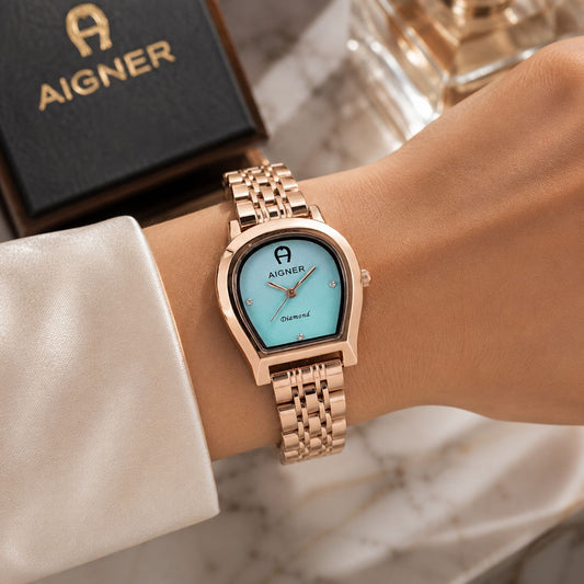 RoseGold Blue Women's Watch