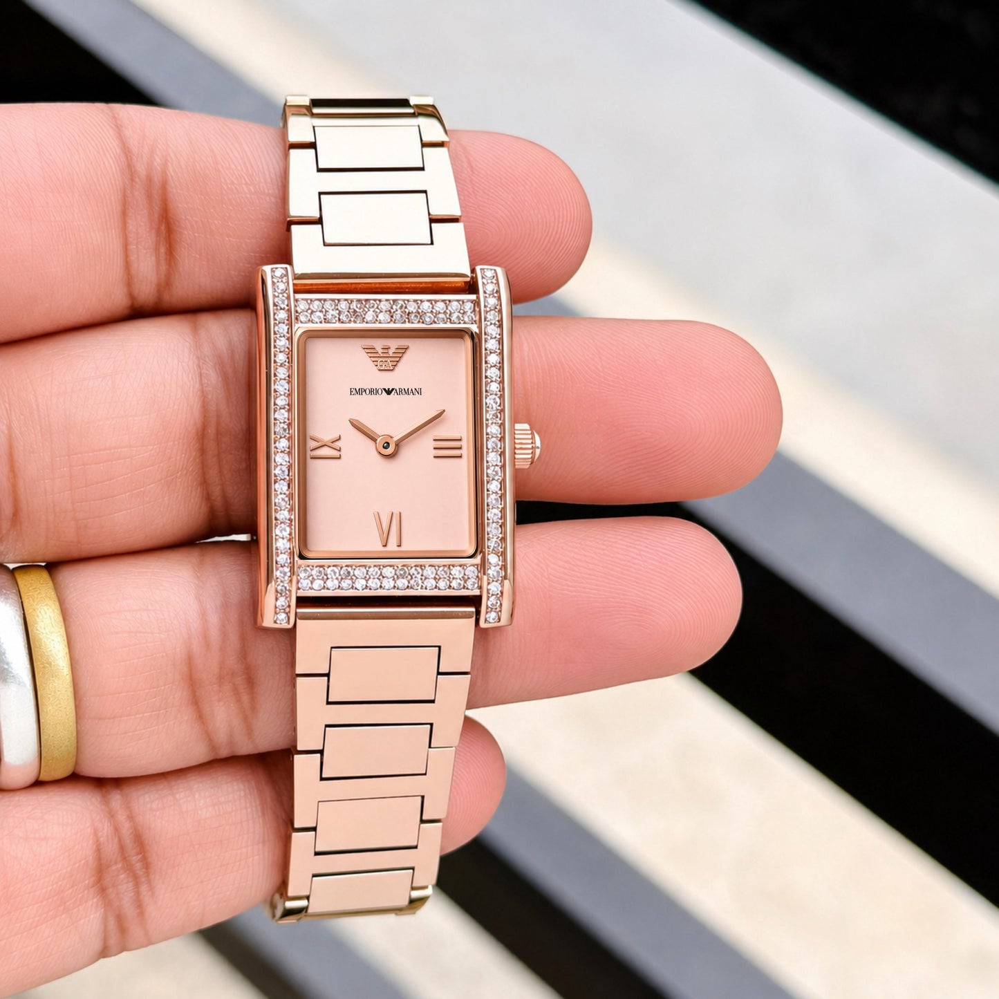 RoseGold Diamond Women's Watch