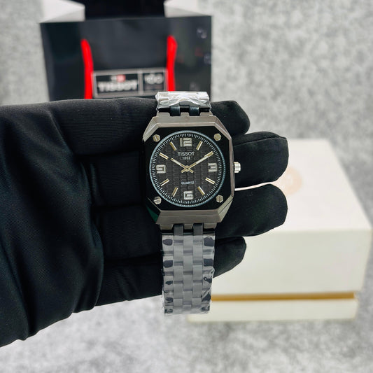 All Black Square Classic Mens Watch