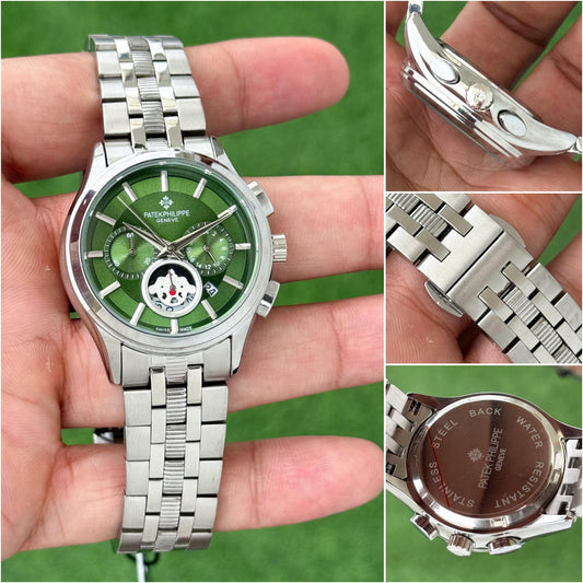 Silver Green Women's Watch