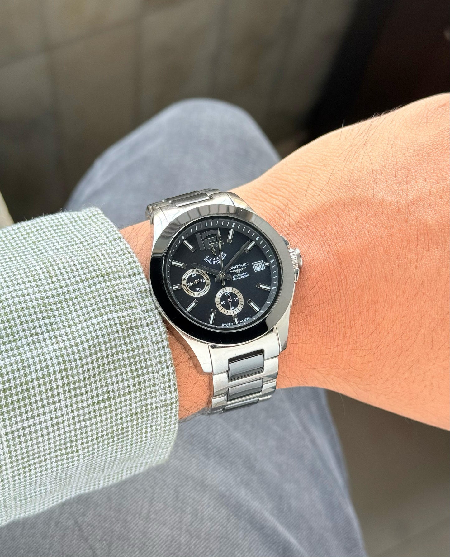 Silver Black Chronograph Collection