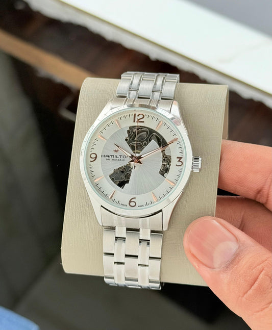 All Silver Automatic Watch