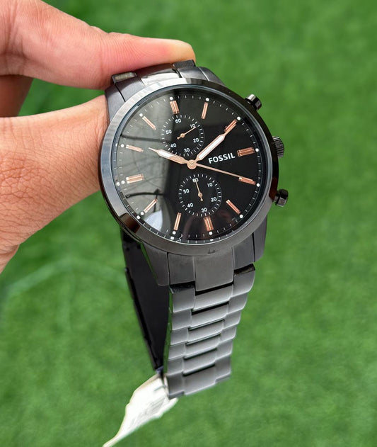 All Black Chronograph Watch