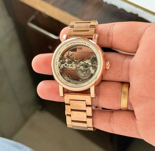 Rose Gold Open Back Automatic Machinery