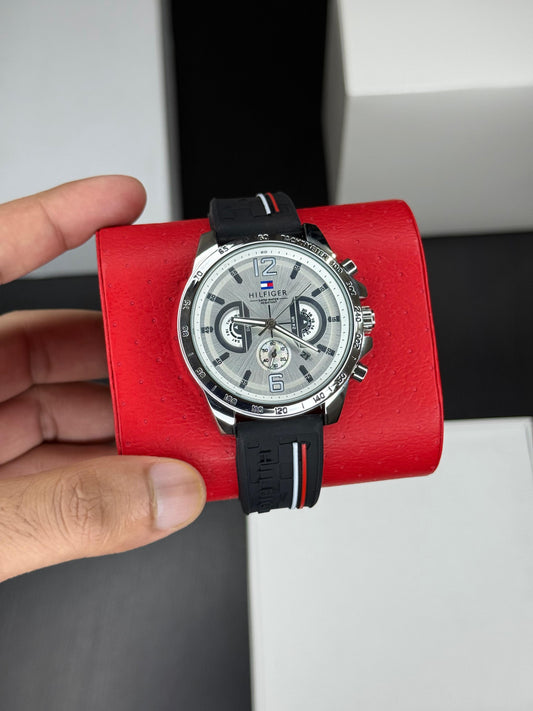 Black Grey Chronograph Watch