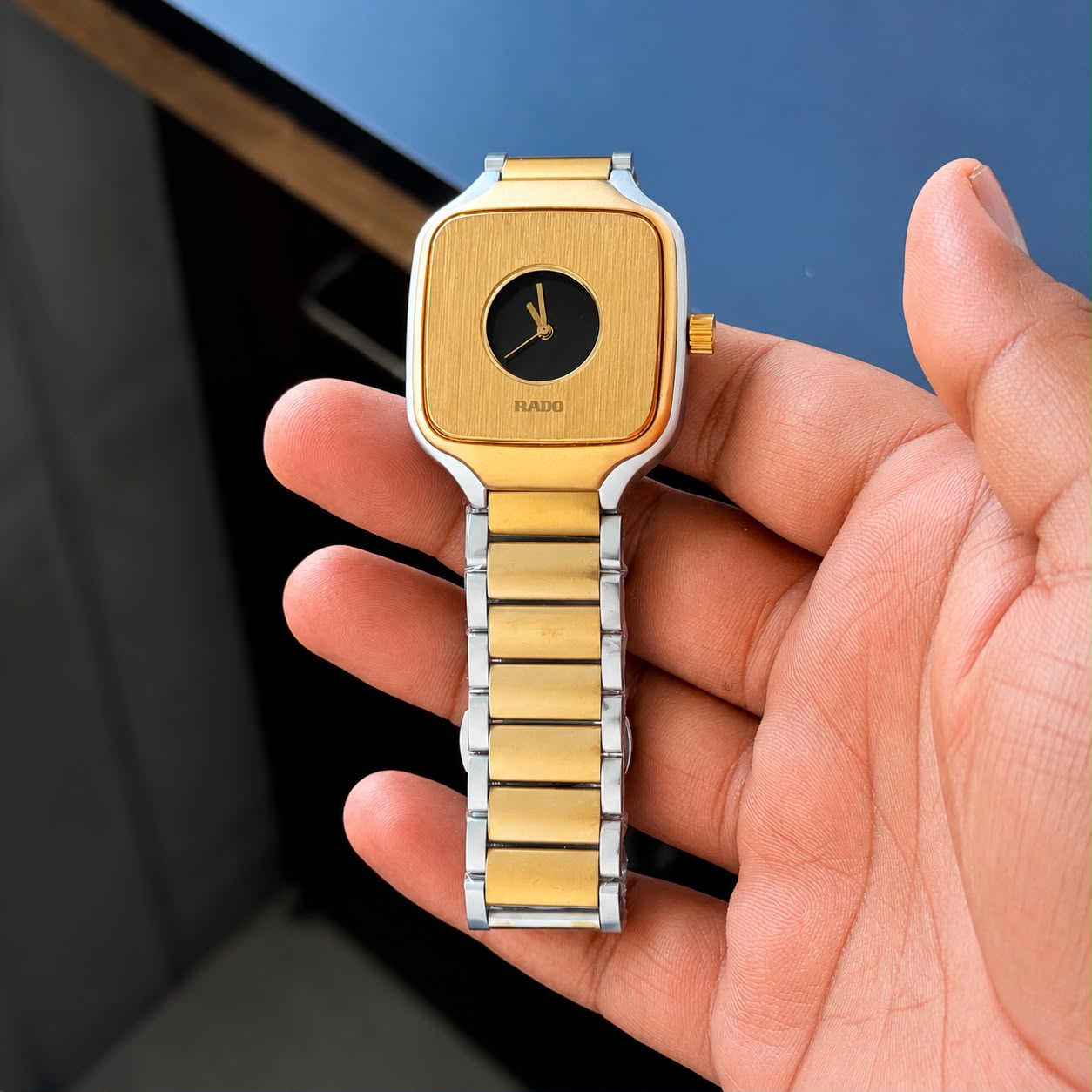 Gold Silver Classic Watch