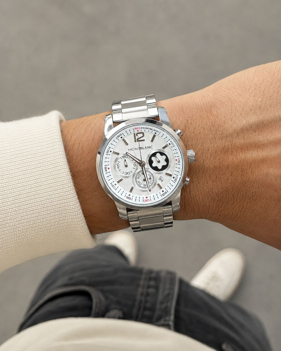 Silver White Metal Watch