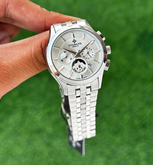 All Silver Women's Chronograph Watch