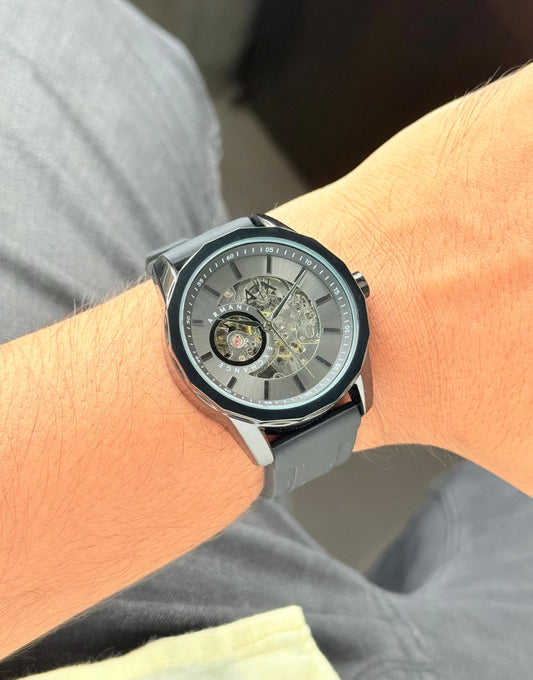 Black Grey Automatic Watch