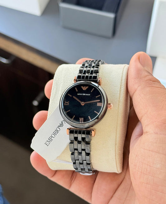 All Black Ceramic Women's Watch