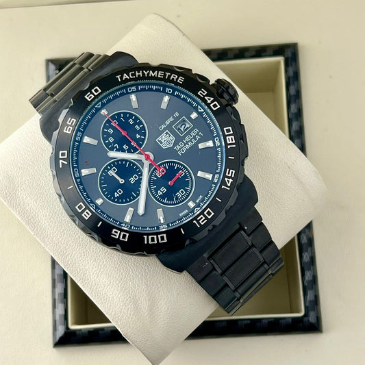 Black Grey Chronograph Watch