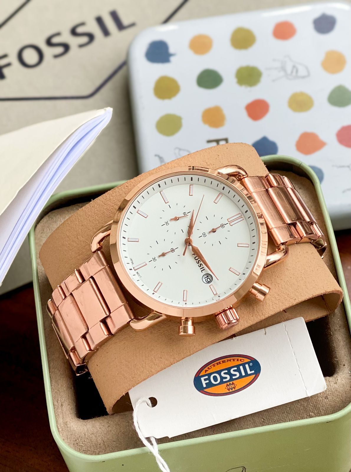 Rose Gold White Watch